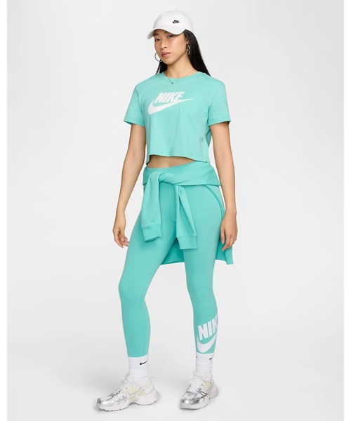 NIKE（ナイキ）の「《NIKEアパレル》WS ES ｸﾛｯﾌﾟｱｲｺﾝﾌﾚﾝﾁﾃﾘｰTｼｬﾂ（Tシャツ/カットソー・レディース・ブラック×ホワイト/ホワイト×ブラック/ピンク/グリーン系その他・S/M/L/XL/2XL/XS）」の7枚目の写真