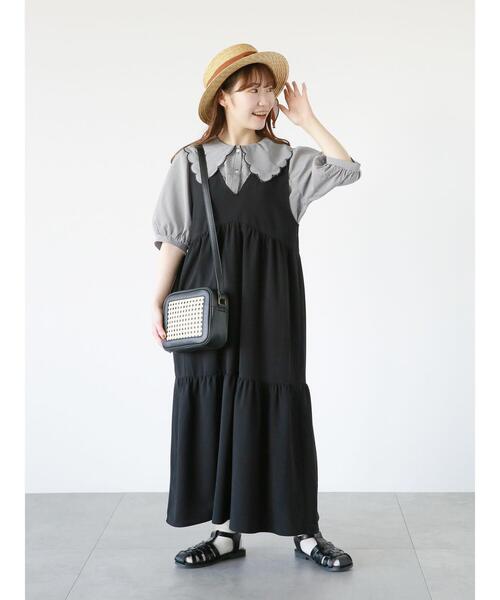 ehka sopo（エヘカソポ）の「しぼしぼリボンカンカン帽（ハット・レディース・ブラウン/オフホワイト/ブラック・F）」の22枚目の写真