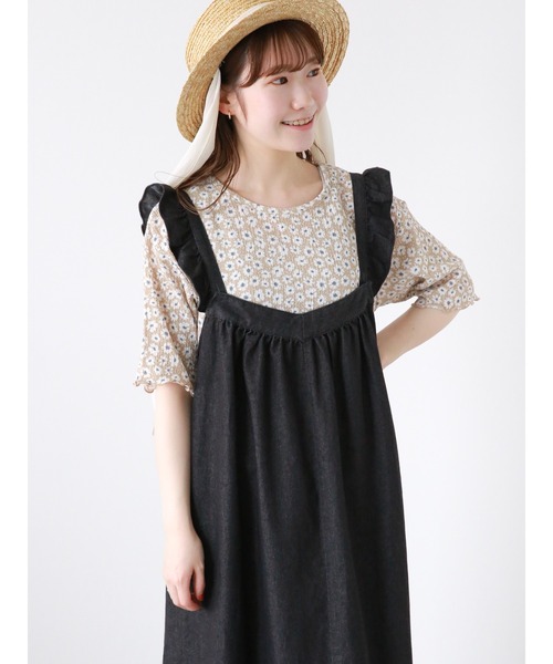 ehka sopo（エヘカソポ）の「しぼしぼリボンカンカン帽（ハット・レディース・ブラウン/オフホワイト/ブラック・F）」の14枚目の写真