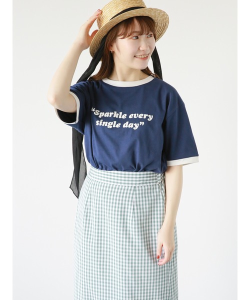 ehka sopo（エヘカソポ）の「しぼしぼリボンカンカン帽（ハット・レディース・ブラウン/オフホワイト/ブラック・F）」の9枚目の写真