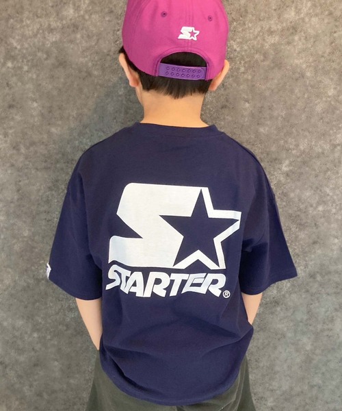 STARTER(スターター)の「STARTER 【USAコットン】 BIG T(Tシャツ/カットソー・キッズ・ブラック/ネイビー/グリーン/オフホワイト・110cm/120cm/130cm/140cm/150cm/160cm)」の4枚目の写真