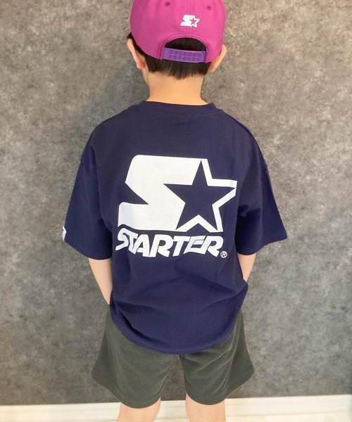 STARTER(スターター)の「STARTER 【USAコットン】 BIG T(Tシャツ/カットソー・キッズ・ブラック/ネイビー/グリーン/オフホワイト・110cm/120cm/130cm/140cm/150cm/160cm)」の8枚目の写真