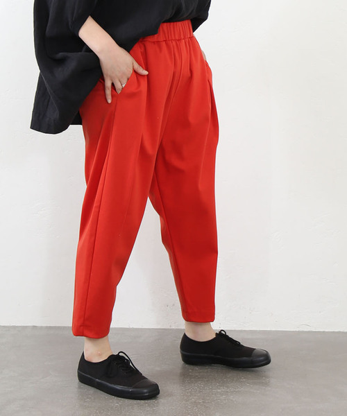 ジャーナルスタンダードラックス | ポンチ タックパンツ　赤 セール】ポンチ タックイージーパンツ（その他パンツ）｜JOURNAL