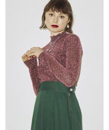 jouetie | ラメシアーハイネックトップス(Tシャツ/カットソー)