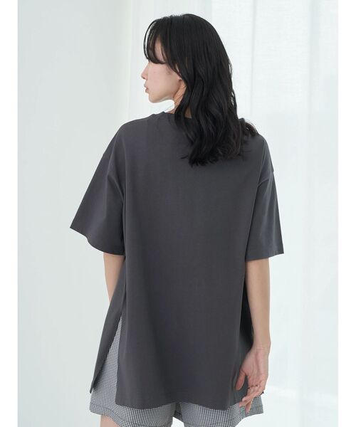 earth music&ecology(アースミュージックアンドエコロジー)の「フルーツプリントTEE(Tシャツ/カットソー・レディース・ベージュ/オフホワイト/チャコールグレー・FREE)」の13枚目の写真