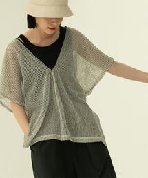 coen | 【WEB限定】シアーVネックプルオーバー(Tシャツ/カットソー)
