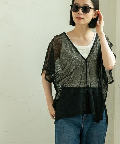 coen(コーエン)の「【WEB限定】シアーVネックベスト(Tシャツ/カットソー・レディース・ブラック/ブラウン/ナチュラル・FREE)」の19枚目の写真