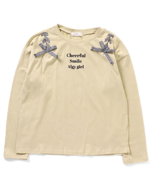 algy(アルジー)の「レースアップロンT(Tシャツ/カットソー・キッズ・サックスブルー/オフホワイト/ベージュ/ブラック・XX-SMALL/SMALL/MEDIUM/X-SMALL)」の3枚目の写真