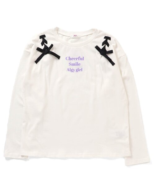 algy(アルジー)の「レースアップロンT(Tシャツ/カットソー・キッズ・サックスブルー/オフホワイト/ベージュ/ブラック・XX-SMALL/SMALL/MEDIUM/X-SMALL)」の7枚目の写真
