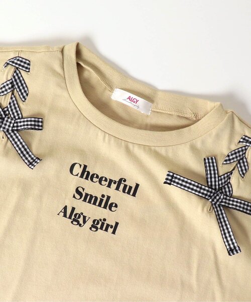 algy(アルジー)の「レースアップロンT(Tシャツ/カットソー・キッズ・サックスブルー/オフホワイト/ベージュ/ブラック・XX-SMALL/SMALL/MEDIUM/X-SMALL)」の12枚目の写真