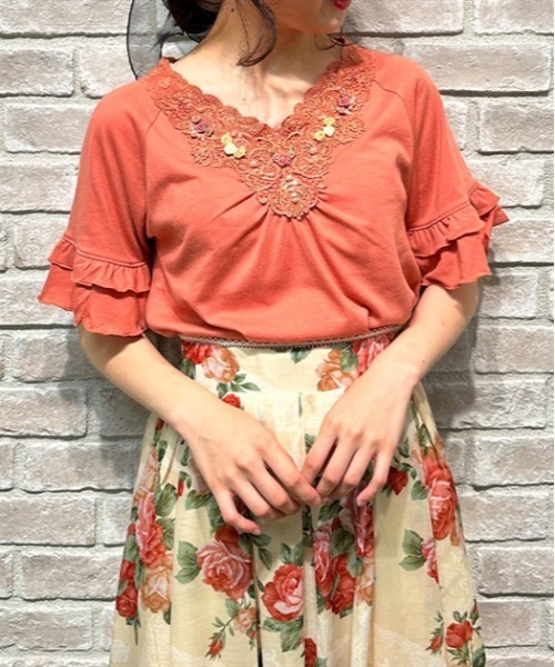 axes femme ローズガーデン トップス・インナースカートセット axes femme ローズガーデン トップス・インナースカートセット