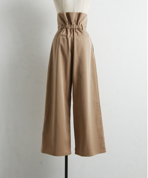 &. NOSTALGIA（アンドドットノスタルジア）の「ウエストデザインタックワイドパンツ（その他パンツ・レディース・ベージュ/グレー・FREE）」の21枚目の写真