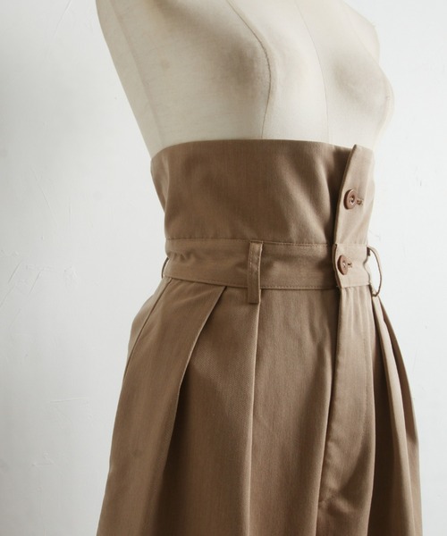 &. NOSTALGIA（アンドドットノスタルジア）の「ウエストデザインタックワイドパンツ（その他パンツ・レディース・ベージュ/グレー・FREE）」の19枚目の写真