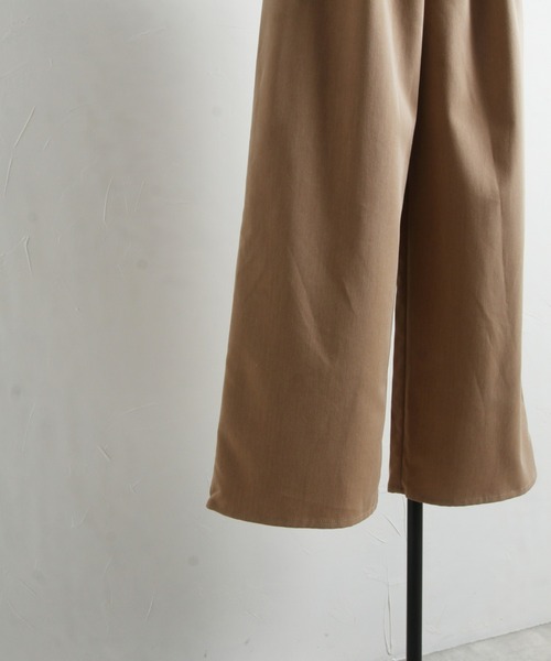 &. NOSTALGIA（アンドドットノスタルジア）の「ウエストデザインタックワイドパンツ（その他パンツ・レディース・ベージュ/グレー・FREE）」の8枚目の写真