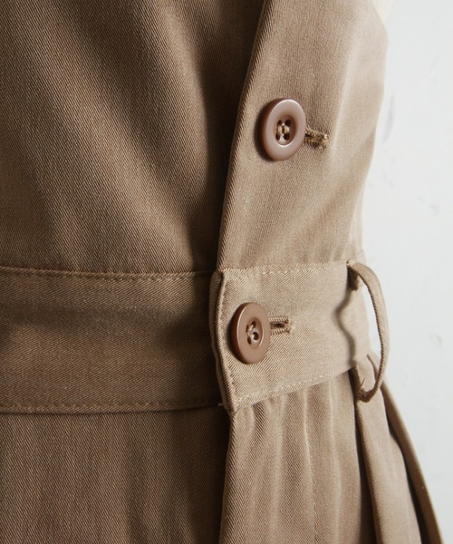 &. NOSTALGIA（アンドドットノスタルジア）の「ウエストデザインタックワイドパンツ（その他パンツ・レディース・ベージュ/グレー・FREE）」の13枚目の写真