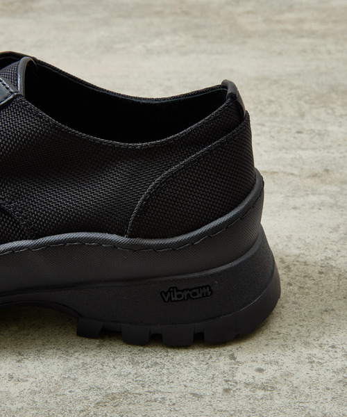 And A(アンドエー)の「PADRONE パドローネ / FRONT GORE SHOES VIBRAMソールフロントゴアシューズ / PU8840-2004(スニーカー・メンズ・ブラック/ブラック系その他・40/41/42/43)」の9枚目の写真