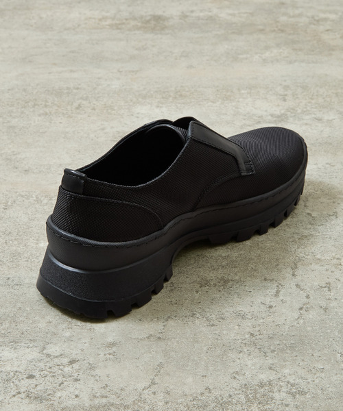 And A(アンドエー)の「PADRONE パドローネ / FRONT GORE SHOES VIBRAMソールフロントゴアシューズ / PU8840-2004(スニーカー・メンズ・ブラック/ブラック系その他・40/41/42/43)」の7枚目の写真