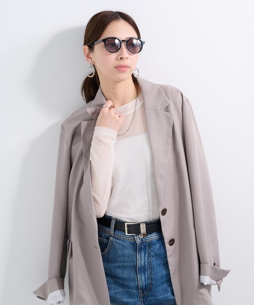 NOEYEDIA（ノーアイディア）の「【NOEYEDIA】ボストン　カラーレンズサングラス NE-430（サングラス・レディース・ブラック系その他2/ブラック系その他3/ブラック系1/ブラウン/グレー/ブラック系その他4/グレー系その他2/ブラウン系その他2/ブラウン系その他3・FREE）」の14枚目の写真