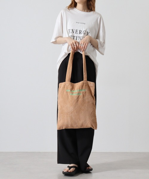 セール】jou jou lier ポコポコ生地ロゴトート（トートバッグ