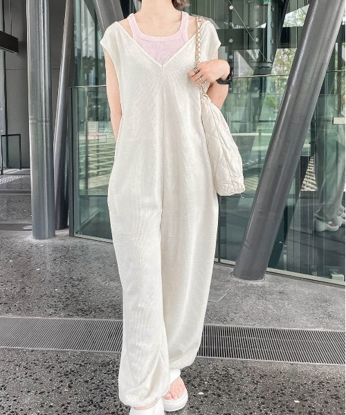 セール】2Wayワッフルサロペット（サロペット/オーバーオール）｜AMELY