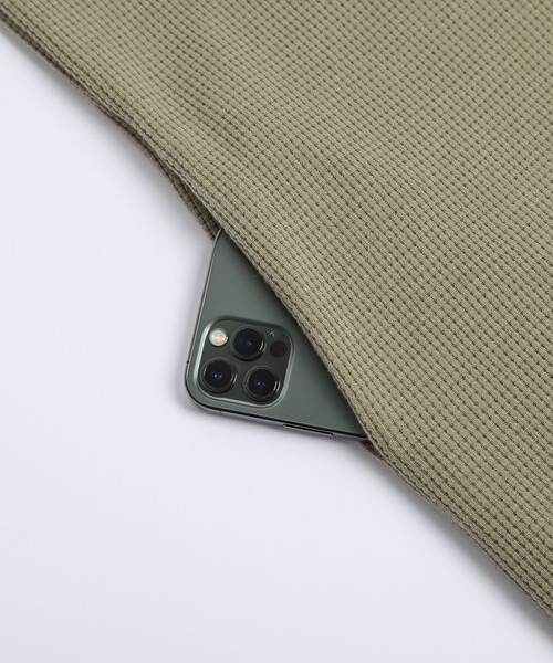 AMELY（エミリー）の「2Wayワッフルサロペット（サロペット/オーバーオール・レディース・ブラウン/オフホワイト/カーキ/ブラック/グレー/チャコールグレー/ブルー/ベージュ系・C/M/L）」の19枚目の写真