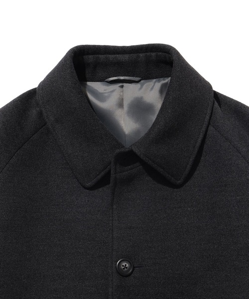 BEAMS（ビームス）の「BEAMS / フリース ステンカラー コート（ステンカラーコート・メンズ・ネイビー/チャコールグレー・S/M/L/XL）」の4枚目の写真