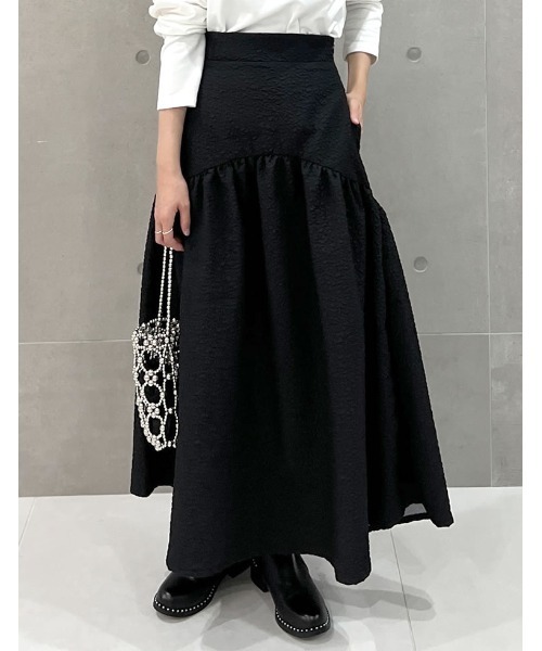 新品訳あり♡ギャザー切替ジャガードフレアスカート 楽天市場】【限定！20%OFFクーポンで3440円】[低身長サイズ有