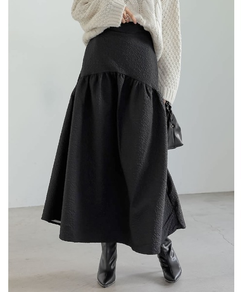 新品訳あり♡ギャザー切替ジャガードフレアスカート 楽天市場】【限定！20%OFFクーポンで3440円】[低身長サイズ有