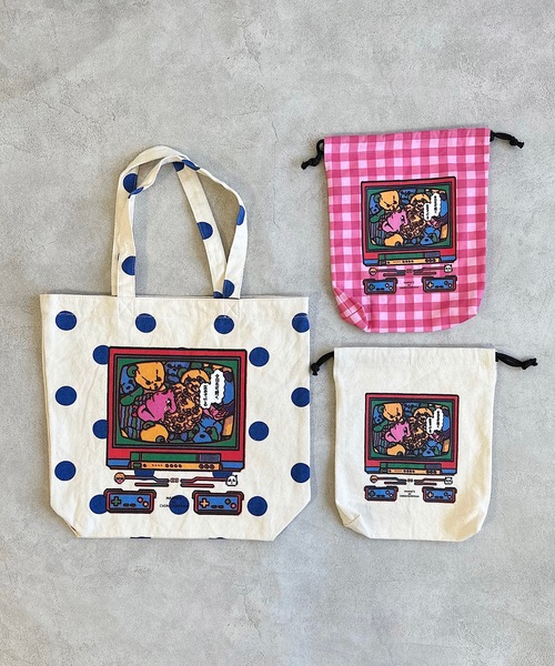 MARKEY'S（マーキーズ）の「【原田ちあき×MARKEY'S】別注巾着S(A)（ポーチ・キッズ・マルチ/オレンジ/キナリ・FREE）」の11枚目の写真