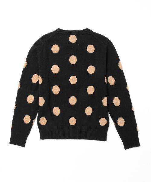 BEAMS BOY（ビームスボーイ）の「BEAMS BOY / 7ゲージ ドットクルーニット（ニット/セーター・レディース・グレー/ブラック/ブルー・ONE SIZE）」の13枚目の写真