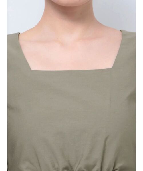 GYDA(ジェイダ)の「BACKリボン スクエアネック BL(シャツ/ブラウス・レディース・ブラック/オリーブ/オフホワイト・FREE)」の22枚目の写真