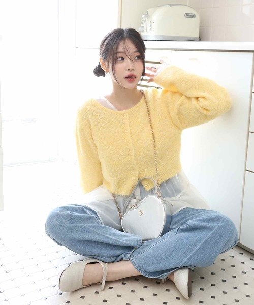 one after another NICE CLAUP（ワンアフターアナザーナイスクラップ）の「ハートエンブレム付きバッグ（ショルダーバッグ・レディース・シルバー/ブラック/ピンク・FREE）」の20枚目の写真