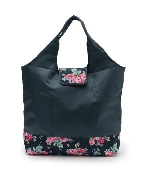 LAURA ASHLEY（ローラアシュレイ）の「【簡易保冷】バンチェッドロージズ マーケットトート（トートバッグ・レディース・ブルー系その他2/アイボリー系・00）」の2枚目の写真