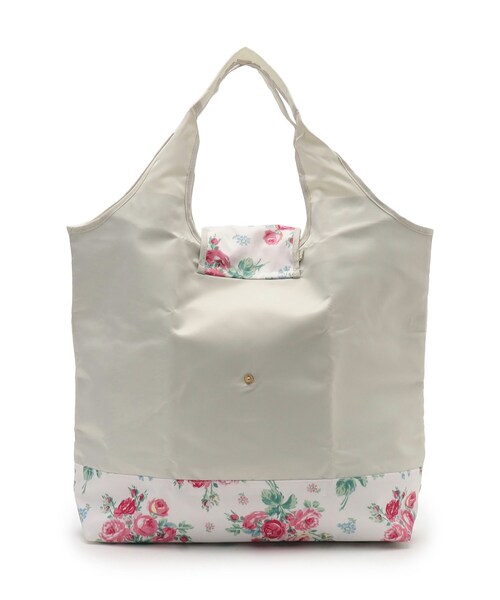 LAURA ASHLEY（ローラアシュレイ）の「【簡易保冷】バンチェッドロージズ マーケットトート（トートバッグ・レディース・ブルー系その他2/アイボリー系・00）」の5枚目の写真