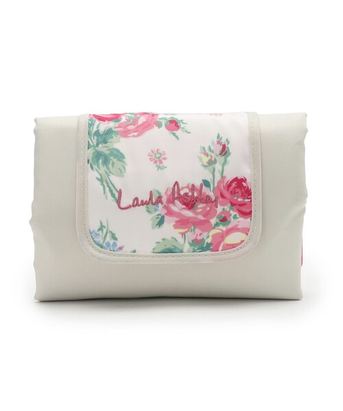 LAURA ASHLEY（ローラアシュレイ）の「【簡易保冷】バンチェッドロージズ マーケットトート（トートバッグ・レディース・ブルー系その他2/アイボリー系・00）」の10枚目の写真