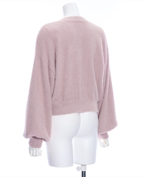 clear(クリア)の「ビット付きシャギーカーディガン≪STAY MOTION≫(ニット/セーター・レディース・ピンク/アイボリー/ライトグレー/ライトピンク/イエロー・F)」の11枚目の写真