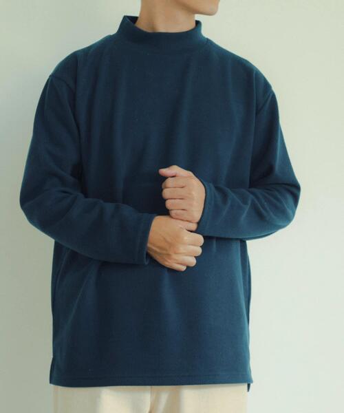 ITEMS URBANRESEARCH（アイテムズ アーバンリサーチ）の「ハイネックリブカットソー（Tシャツ/カットソー・メンズ・オフホワイト/グレー/ベージュ/ブラック/ブルー・MEDIUM/LARGE）」の5枚目の写真