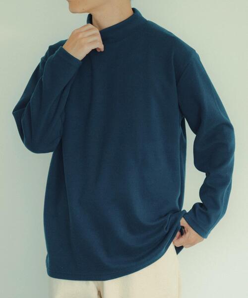 ITEMS URBANRESEARCH（アイテムズ アーバンリサーチ）の「ハイネックリブカットソー（Tシャツ/カットソー・メンズ・オフホワイト/グレー/ベージュ/ブラック/ブルー・MEDIUM/LARGE）」の8枚目の写真