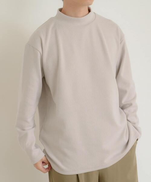 ITEMS URBANRESEARCH（アイテムズ アーバンリサーチ）の「ハイネックリブカットソー（Tシャツ/カットソー・メンズ・オフホワイト/グレー/ベージュ/ブラック/ブルー・MEDIUM/LARGE）」の22枚目の写真