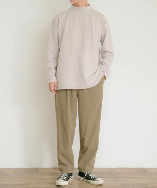 ITEMS URBANRESEARCH（アイテムズ アーバンリサーチ）の「ハイネックリブカットソー（Tシャツ/カットソー・メンズ・オフホワイト/グレー/ベージュ/ブラック/ブルー・MEDIUM/LARGE）」の21枚目の写真