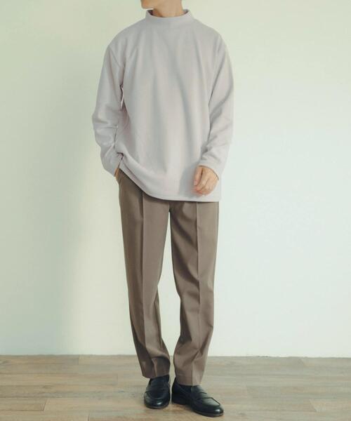 ITEMS URBANRESEARCH（アイテムズ アーバンリサーチ）の「ハイネックリブカットソー（Tシャツ/カットソー・メンズ・オフホワイト/グレー/ベージュ/ブラック/ブルー・MEDIUM/LARGE）」の16枚目の写真