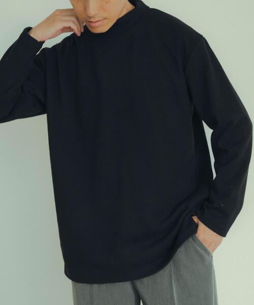 ITEMS URBANRESEARCH（アイテムズ アーバンリサーチ）の「ハイネックリブカットソー（Tシャツ/カットソー・メンズ・オフホワイト/グレー/ベージュ/ブラック/ブルー・MEDIUM/LARGE）」の12枚目の写真