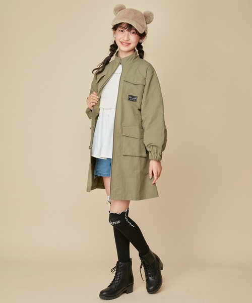JENNI(ジェニィ)の「エンボスロゴレースアップブーツ(ブーツ・キッズ・ブラック/ベージュ/グレー・21cm/22cm/24cm/23cm/20cm)」の6枚目の写真