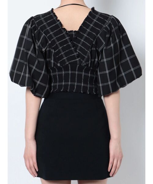 EMODA（エモダ）の「SHIRRING MINI TOP（Tシャツ/カットソー・レディース・ブルー/オレンジ/その他/ホワイト・FREE）」の8枚目の写真