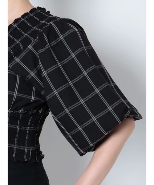 EMODA（エモダ）の「SHIRRING MINI TOP（Tシャツ/カットソー・レディース・ブルー/オレンジ/その他/ホワイト・FREE）」の10枚目の写真