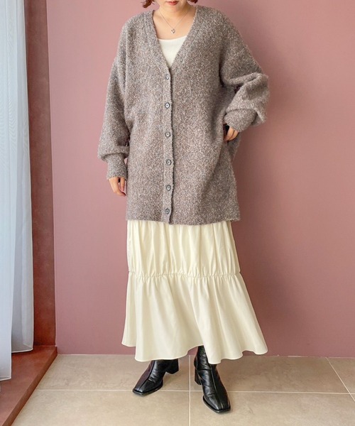 LOWRYS FARM（ローリーズファーム）の「シャーリングフレアスカート　982537（スカート・レディース・ブラック/カーキ/アイボリー・FREE）」の10枚目の写真