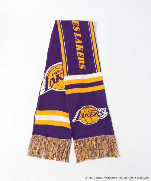 NBA（エヌビーエー）の「WEB限定【Off The Court by NBA】Team Color Muffler（マフラー・メンズ・ブラック/ネイビー/レッド/パープル/グリーン/オレンジ/ブルー系その他・FREE）」の5枚目の写真