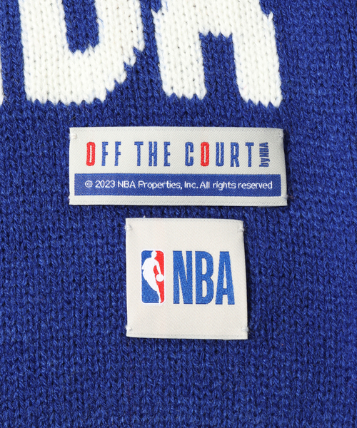 NBA（エヌビーエー）の「WEB限定【Off The Court by NBA】Team Color Muffler（マフラー・メンズ・ブラック/ネイビー/レッド/パープル/グリーン/オレンジ/ブルー系その他・FREE）」の20枚目の写真
