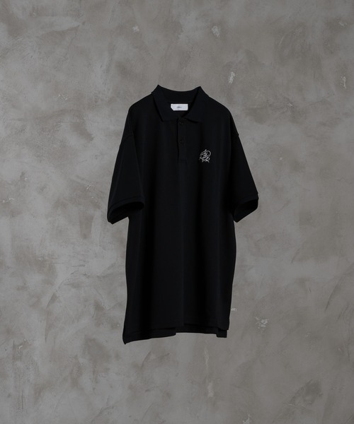 ADRER（アドラー）の「extra quality loose silhouette heavy weight polo shirt / エクストラクオリティルーズシルエットヘビーウェイトポロシャツ（ポロシャツ・メンズ・ホワイト/ブラック/ネイビー・X-SMALL/SMALL/MEDIUM/LARGE）」の4枚目の写真