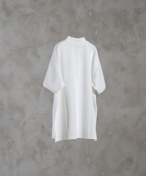 ADRER（アドラー）の「extra quality loose silhouette heavy weight polo shirt / エクストラクオリティルーズシルエットヘビーウェイトポロシャツ（ポロシャツ・メンズ・ホワイト/ブラック/ネイビー・X-SMALL/SMALL/MEDIUM/LARGE）」の21枚目の写真